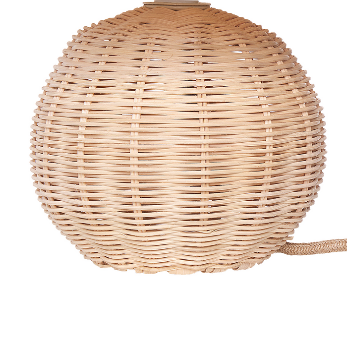 Beliani - CINDER - Tafellamp - Naturel - Rotan
