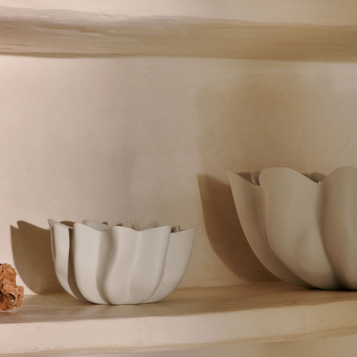 ferm LIVING Nium Schaal S - Off-White